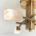 Endon 146-3AB Havana 3lt Semi flush Antique brass plate & frosted glass 3 x 3W LED G9 (Required) - westbasedirect.com