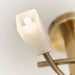 Endon 146-3AB Havana 3lt Semi flush Antique brass plate & frosted glass 3 x 3W LED G9 (Required) - westbasedirect.com