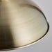 Endon POLKA-AB Polka 1lt Pendant Antique brass plate 60W E27 GLS (Required) - westbasedirect.com