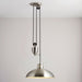 Endon POLKA-SN Polka 1lt Pendant Satin nickel plate 60W E27 GLS (Required) - westbasedirect.com