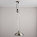 Endon POLKA-SN Polka 1lt Pendant Satin nickel plate 60W E27 GLS (Required) - westbasedirect.com