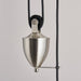 Endon POLKA-SN Polka 1lt Pendant Satin nickel plate 60W E27 GLS (Required) - westbasedirect.com