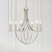 Endon WHISTLE-6NI Whistle 6lt Pendant Nickel plate 6 x 60W E14 candle (Required) - westbasedirect.com