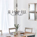 Endon KORA-8CH Kora 8lt Pendant Chrome plate 8 x 40W E14 candle (Required) - westbasedirect.com