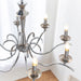 Endon KORA-8CH Kora 8lt Pendant Chrome plate 8 x 40W E14 candle (Required) - westbasedirect.com