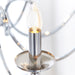 Endon KORA-8CH Kora 8lt Pendant Chrome plate 8 x 40W E14 candle (Required) - westbasedirect.com