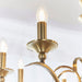 Endon KORA-8AB Kora 8lt Pendant Antique brass plate 8 x 40W E14 candle (Required) - westbasedirect.com