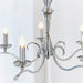 Endon KORA-5CH Kora 5lt Pendant Chrome plate 5 x 40W E14 candle (Required) - westbasedirect.com