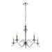 Endon KORA-5CH Kora 5lt Pendant Chrome plate 5 x 40W E14 candle (Required) - westbasedirect.com