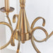 Endon KORA-5AB Kora 5lt Pendant Antique brass plate 5 x 40W E14 candle (Required) - westbasedirect.com