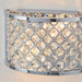 Endon HUDSON-2WBCH Hudson 2lt Wall Chrome plate & clear crystal 2 x 60W E14 golf (Required) - westbasedirect.com