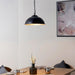 Endon COLMAN-BL Colman 1lt Pendant Matt black & gold leaf 60W E27 GLS (Required) - westbasedirect.com