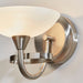 Endon CAGNEY-1WBSC Cagney 1lt Wall Satin chrome plate & white glass 33W G9 clear capsule (Required) - westbasedirect.com