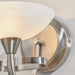 Endon CAGNEY-1WBSC Cagney 1lt Wall Satin chrome plate & white glass 33W G9 clear capsule (Required) - westbasedirect.com