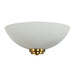 Endon WELLES-1WBAB Welles 1lt Wall Antique brass plate & white glass 60W E27 GLS (Required) - westbasedirect.com