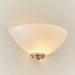 Endon WELLES-1WBSC Welles 1lt Wall Satin chrome plate & white glass 60W E27 GLS (Required) - westbasedirect.com