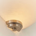 Endon WELLES-1WBSC Welles 1lt Wall Satin chrome plate & white glass 60W E27 GLS (Required) - westbasedirect.com