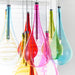 Endon NIRO-10MULTI Niro 10lt Pendant Multi coloured glass & chrome plate 10 x 10W G4 clear capsule (Required) - westbasedirect.com