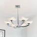 Endon AYRES-6CH Ayres 6lt Semi flush Chrome plate & scavo glass 6 x 33W G9 clear capsule (Required) - westbasedirect.com