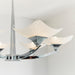 Endon AYRES-6CH Ayres 6lt Semi flush Chrome plate & scavo glass 6 x 33W G9 clear capsule (Required) - westbasedirect.com