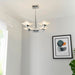 Endon AYRES-4CH Ayres 4lt Semi flush Chrome plate & scavo glass 4 x 33W G9 clear capsule (Required) - westbasedirect.com