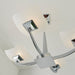 Endon AYRES-4CH Ayres 4lt Semi flush Chrome plate & scavo glass 4 x 33W G9 clear capsule (Required) - westbasedirect.com