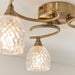 Endon BOYER-3AB Boyer 3lt Semi flush Antique brass plate & clear glass 3 x 33W G9 clear capsule (Required) - westbasedirect.com