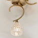 Endon BOYER-3AB Boyer 3lt Semi flush Antique brass plate & clear glass 3 x 33W G9 clear capsule (Required) - westbasedirect.com