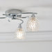 Endon BOYER-3CH Boyer 3lt Semi flush Chrome plate & clear glass 3 x 33W G9 clear capsule (Required) - westbasedirect.com