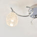 Endon BOYER-3CH Boyer 3lt Semi flush Chrome plate & clear glass 3 x 33W G9 clear capsule (Required) - westbasedirect.com