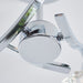 Endon LANGELLA-3CH Langella 3lt Semi flush Chrome plate & clear crystal 3 x 3W LED G9 (Required) - westbasedirect.com