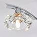 Endon LANGELLA-3CH Langella 3lt Semi flush Chrome plate & clear crystal 3 x 3W LED G9 (Required) - westbasedirect.com