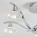 Endon LANGELLA-5CH Langella 5lt Semi flush Chrome plate & clear crystal 5 x 3W LED G9 (Required) - westbasedirect.com