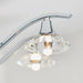 Endon LANGELLA-5CH Langella 5lt Semi flush Chrome plate & clear crystal 5 x 3W LED G9 (Required) - westbasedirect.com