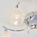 Endon BOYER-5CH Boyer 5lt Semi flush Chrome plate & clear glass 5 x 33W G9 clear capsule (Required) - westbasedirect.com