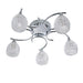 Endon BOYER-5CH Boyer 5lt Semi flush Chrome plate & clear glass 5 x 33W G9 clear capsule (Required) - westbasedirect.com