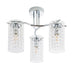 Endon ALDA-3CH Alda 3lt Semi flush Chrome plate & clear glass 3 x 6W LED E14 (Required) - westbasedirect.com