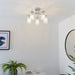 Endon ALDA-5CH Alda 5lt Semi flush Chrome plate & clear glass 5 x 6W LED E14 (Required) - westbasedirect.com