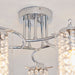 Endon ALDA-5CH Alda 5lt Semi flush Chrome plate & clear glass 5 x 6W LED E14 (Required) - westbasedirect.com