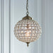 Endon EH-TANARO-AB Tanaro 1lt Pendant Antique brass plate & clear glass 60W E27 GLS (Required) - westbasedirect.com