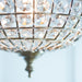 Endon EH-TANARO-AB Tanaro 1lt Pendant Antique brass plate & clear glass 60W E27 GLS (Required) - westbasedirect.com