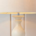 Endon MARSHAM-TLIV Marsham 1lt Table Ivory painted wood & ivory fabric 40W E14 candle (Required) - westbasedirect.com