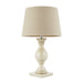 Endon MARSHAM-TLIV Marsham 1lt Table Ivory painted wood & ivory fabric 40W E14 candle (Required) - westbasedirect.com