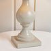 Endon MARSHAM-TLTA Marsham 1lt Table Taupe painted wood & ivory fabric 40W E14 candle (Required) - westbasedirect.com