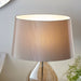 Endon KEW-TLGO Kew 1lt Table Gold tinted glass & mink fabric 10W LED E27 (Required) - westbasedirect.com