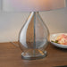 Endon KEW-TLGO Kew 1lt Table Gold tinted glass & mink fabric 10W LED E27 (Required) - westbasedirect.com