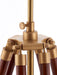 Endon EH-TRIPOD-FLDW Tripod 1lt Floor Sheesham wood & solid brass 60W E27 GLS (Required) - westbasedirect.com