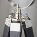 Endon EH-NAUTICAL-FL Nautical 1lt Floor Polished nickel plate & black paint 40W E27 GLS (Required) - westbasedirect.com