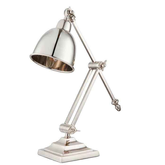 Endon EH-RASKIN-TL Raskin 1lt Table Polished nickel plate 40W E14 candle (Required) - westbasedirect.com