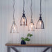 Endon EH-STORNI-S Storni 1lt Pendant Polished nickel plate & clear glass 40W E27 GLS (Required) - westbasedirect.com